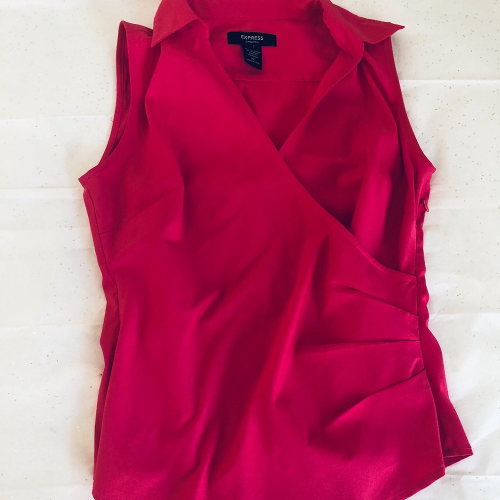 Express  Stretch sleeveless pink top great style
